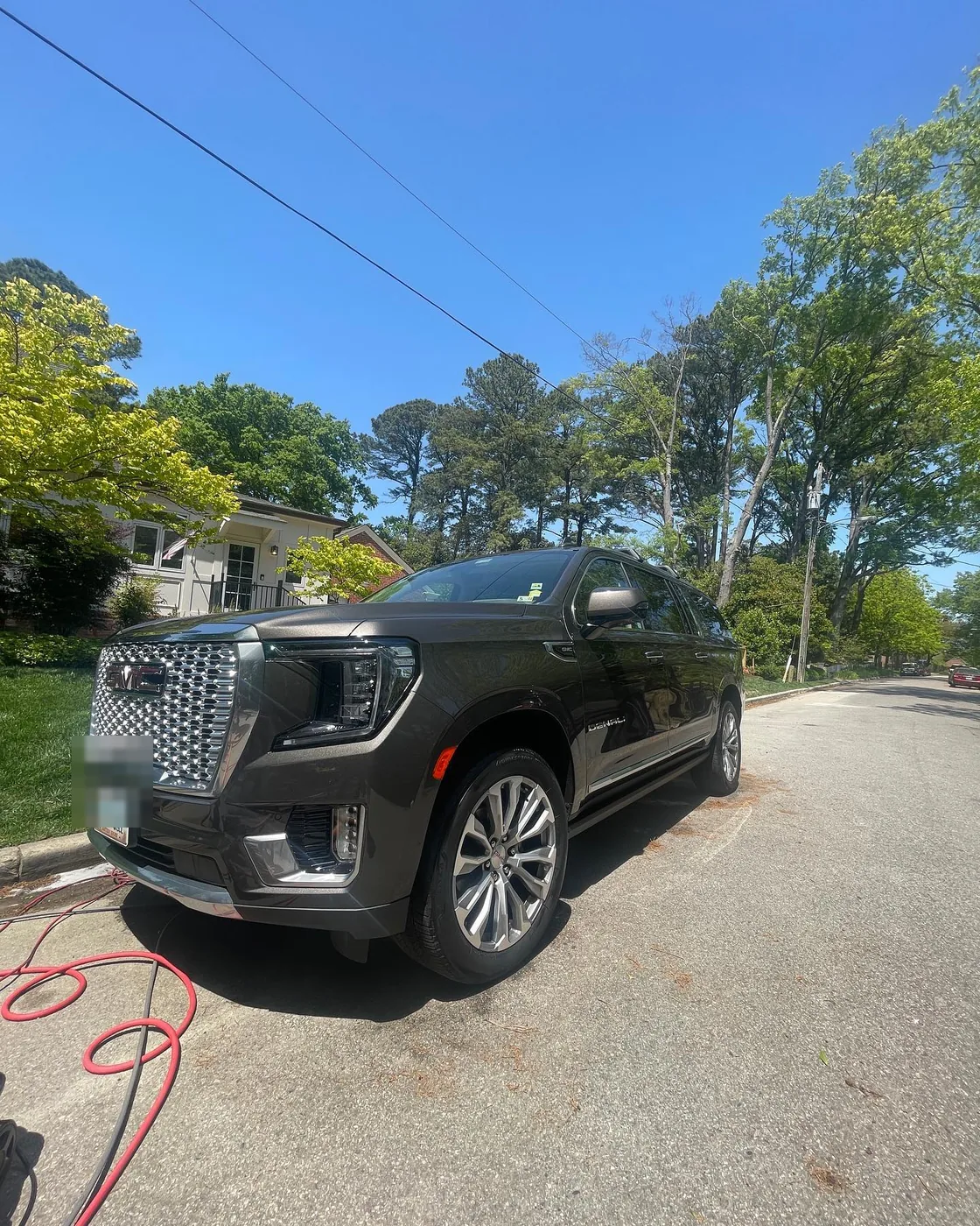 GMC full-size SUV after exterior detailing